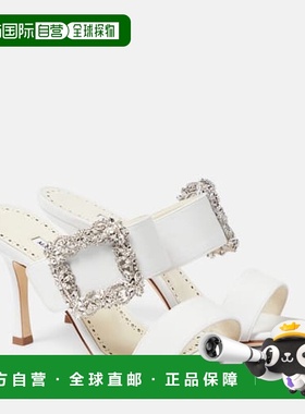 香港直邮MANOLO BLAHNIK 莫罗 伯拉尼克 女士 Gable crêpe de ch