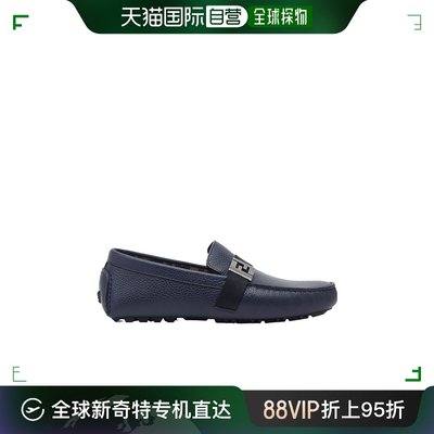 香港直邮FENDI 23FW FF 方形乐福鞋 Men