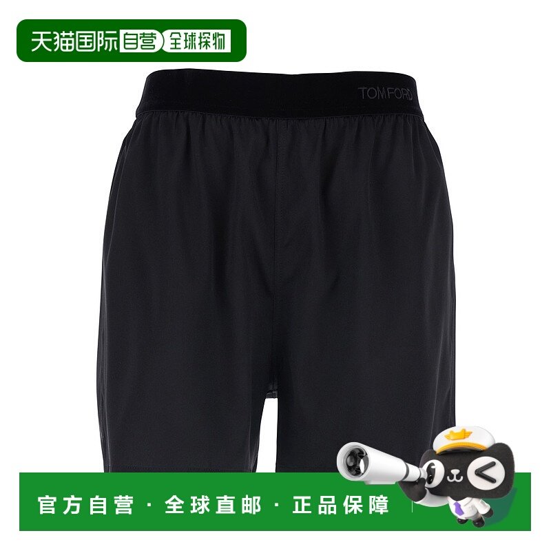 1h可退 香港直邮Tom Ford 汤姆 福特 女士 Lettering 黑色松紧带L