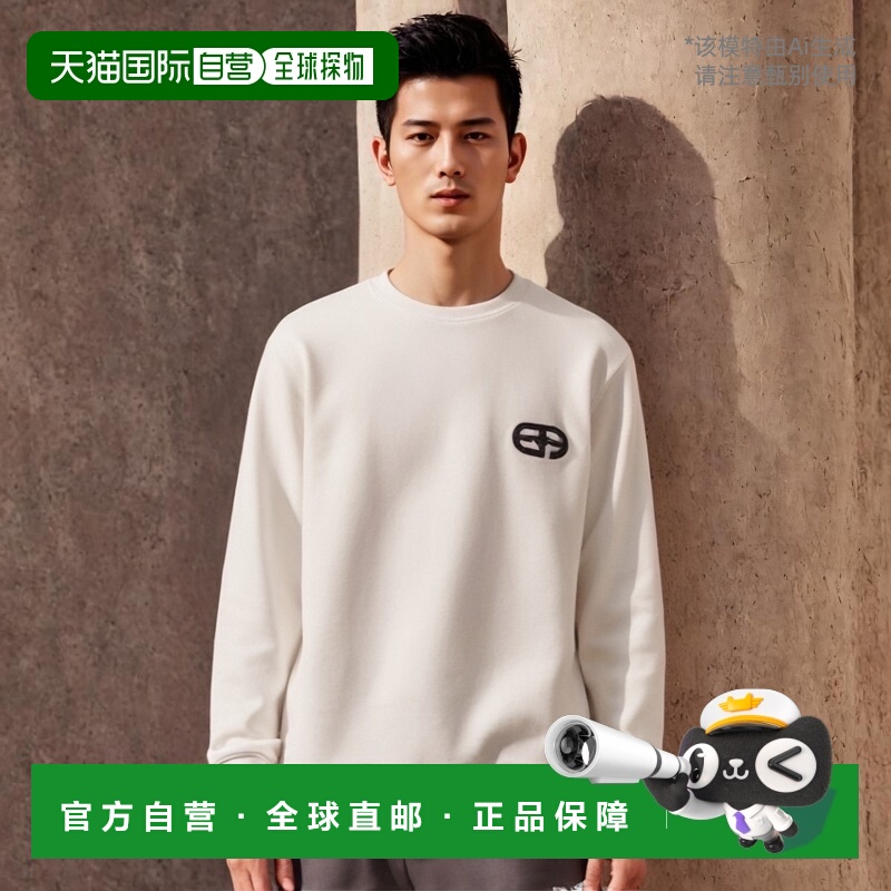 香港直邮Emporio Armani logo刺绣圆领卫衣 8N1ML71JHSZ