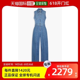 女士 束带褪色设计牛仔连体裤 Denim 香港直邮Frame SWLJS029