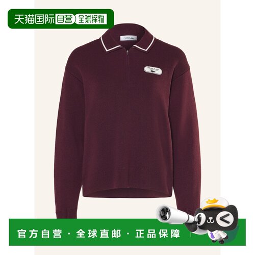 1h可退 香港直邮LACOSTE 女士POLO衫 100314080318000 CO 红色 Kn