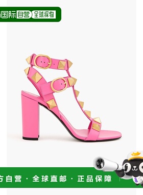 1h可退 香港直邮valentino 华伦天奴 女士 铆钉皮质凉鞋 W2S0DZ7Z