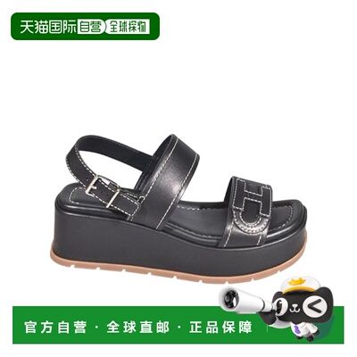 1h可退 香港直邮HOGAN 女士凉鞋 HXW7030GC30KXTB999 SS2026 黑色