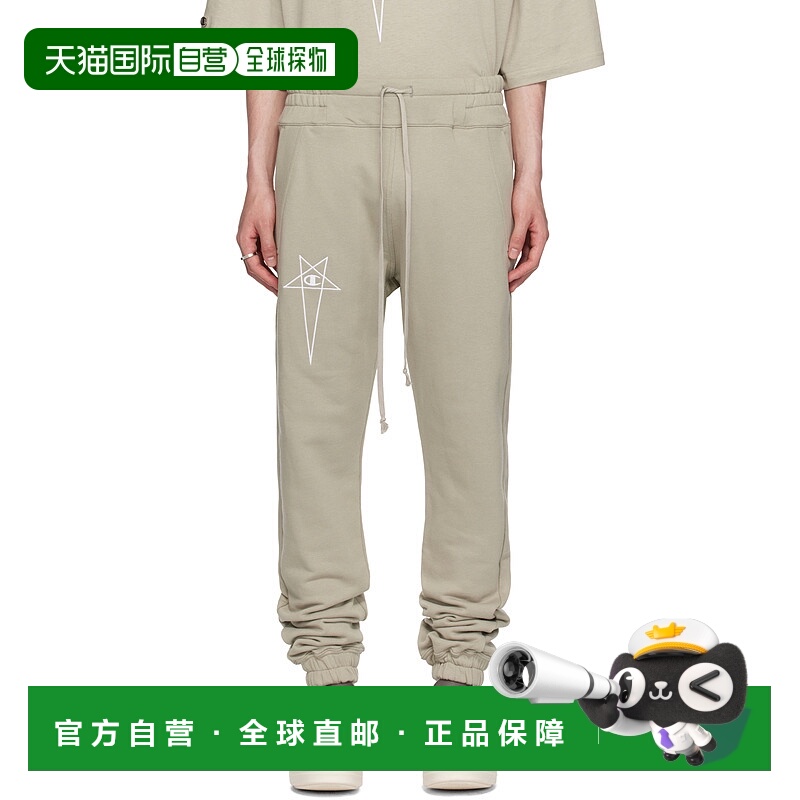 香港直邮Rick Owens Rick Owens x Champion 运动裤 CM01E1685CHF