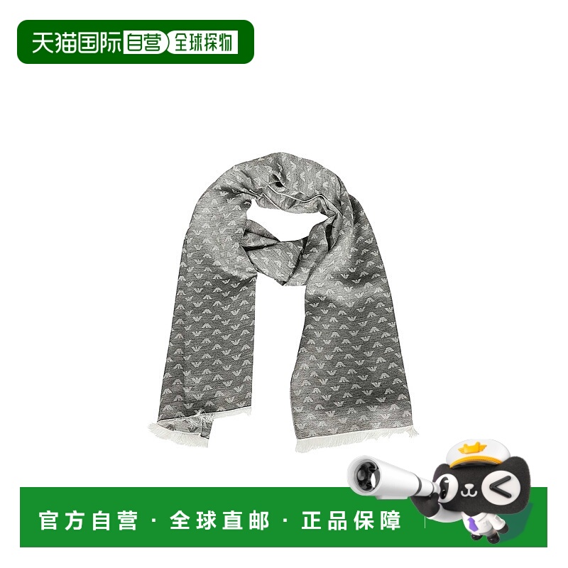 香港直邮Emporio Armani 徽标围巾 6252844R373时尚高级感 正品