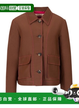 1h可退 香港直邮Marni 单排扣休闲夹克 GIMA0326X0TR015