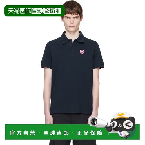 香港直邮Canada Goose 加拿大鹅 男士 海军蓝 Beckley Polo 衫