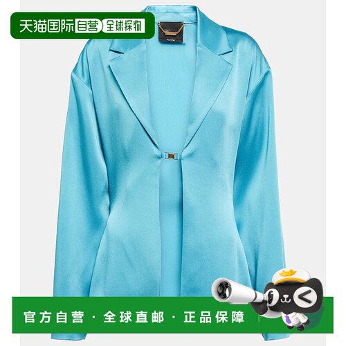 香港直邮Blumarine 蓝色情人 女士 缎面上衣 0042【付后1h可退】