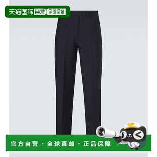 男士 缪缪 褶裥马海毛羊毛直筒裤 男装 香港直邮Miu 男裤 Miu