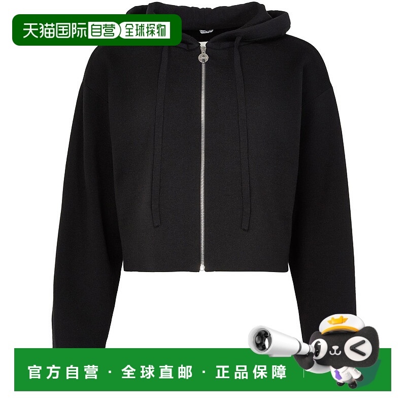 1h可退 香港直邮LOEWE 罗意威 女士 Anagram 拉链连帽衫 WQKF3BLK