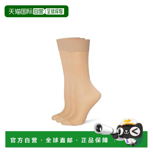 1h可退 香港直邮Wolford 女士 Touch 绸缎及膝袜(三件装)丝袜