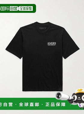 香港直邮AMIRI 男士 带LogoT恤 AMJYTE1075 black黑色 舒适时尚