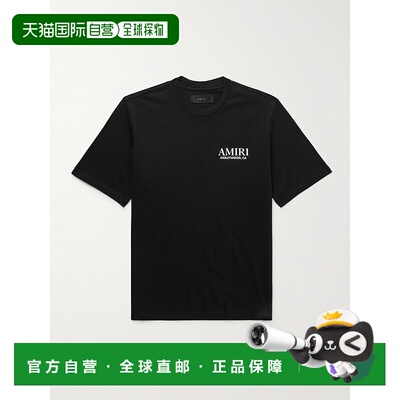 香港直邮AMIRI 男士 带LogoT恤 AMJYTE1075 black黑色 舒适时尚