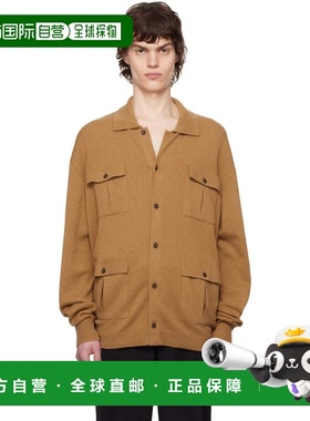 1h可退 香港直邮Bally 巴利 男士 黄褐色开衫 MKN055WS002U8A7DES