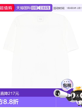 1h可退 香港直邮Y-3 男士 徽标棉质T恤 JZ0712CWHITE white白色