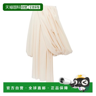 1h可退 香港直邮J.W. Anderson 女士 垂褶羊毛绉纱中长连衣裙