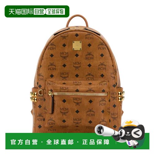 1h可退 香港直邮MCM 女士双肩包 MMKEAVE15CO SS2026 棕色 Printe