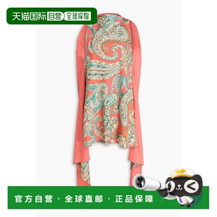 香港直邮Etro 艾特罗 女士 垂褶印花绉纱迷你连衣裙 WRHA046899SA