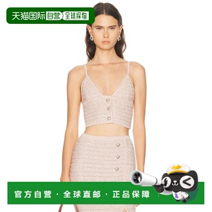 香港直邮ALESSANDRA RICH 亚历山德拉.瑞秋 女士 针织短款上衣 FA