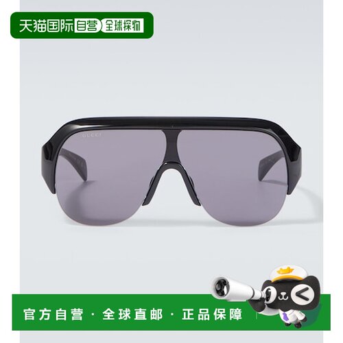 香港直邮Gucci 古驰 男士 Flat-top 太阳眼镜 black黑色 舒适时尚
