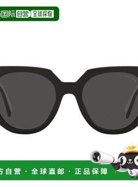 香港直邮Prada 普拉达 女士 徽标太阳镜 PR14WS black黑色 舒适时