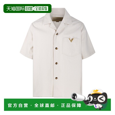 欧洲直邮VALENTINO 男士衬衫 8V3DBA10B9WA03 SS2【付后1h可退】