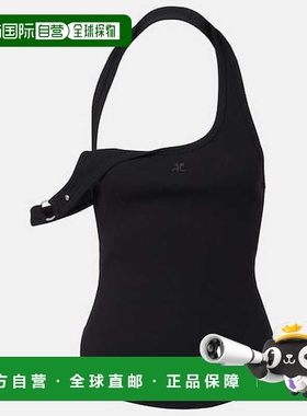 1h可退 香港直邮Courreges 女士 Undressed 90's 罗纹针织棉质上