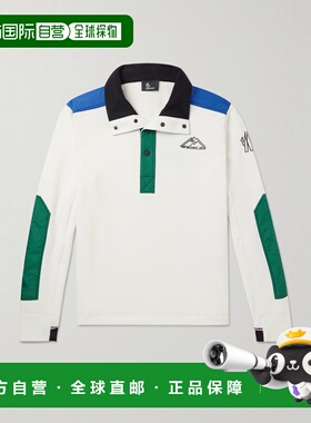 1h可退 香港直邮moncler 盟可睐 男士 Shell-Trimmed 抓绒夹克 8G