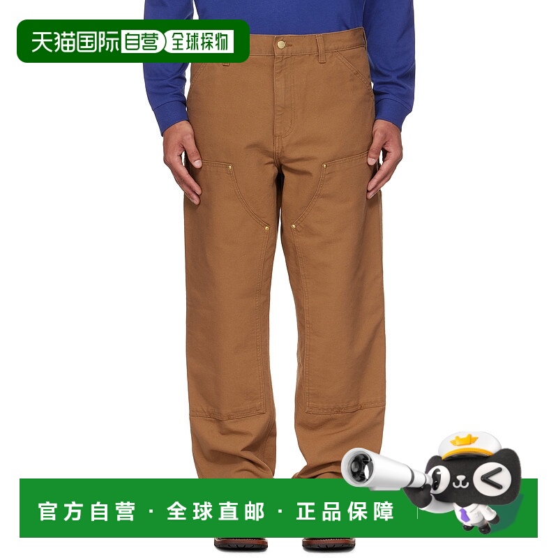 香港直邮CARHARTT WIP 男士 黄褐色 Double Knee 长裤 I031501