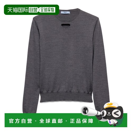 香港直邮Prada 圆领长袖毛衣 P24Q2O165PSOOO普拉【付后1h可退】