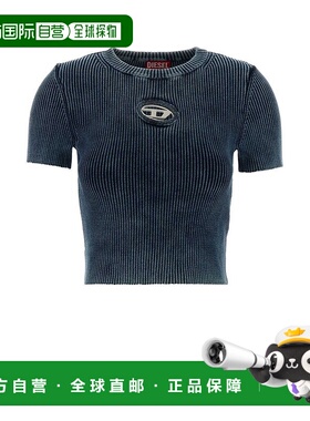 1h可退 香港直邮Diesel 迪赛 女士 M-Anchor-A-Ss 羅紋T卹 A16249