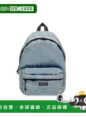 自营欧洲直邮Balenciaga巴黎世家 Explorer男士蓝色棉品牌贴标双