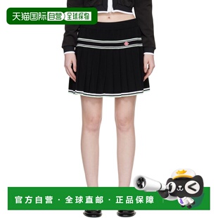 香港直邮Casablanca 女士 黑色 Viscose Pleated 运动短裙 WPF25K
