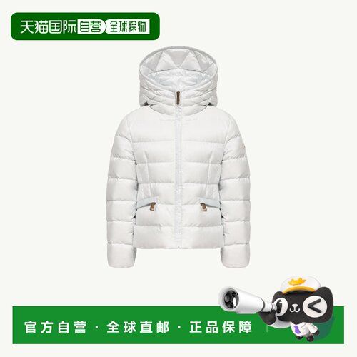 欧洲直邮Moncler盟可睐 Avoce女孩蓝色尼龙连帽羽绒服