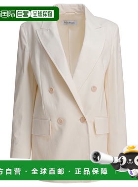 1h可退 香港直邮MaxMara 麦斯玛拉 女士 ELASTANE 白色夹克 25210