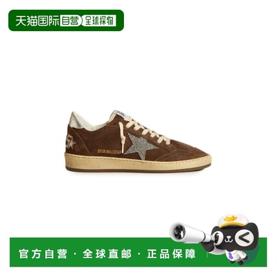 1h可退 香港直邮GOLDEN GOOSE 女士 Ballstar 闪亮精饰绒面革运动
