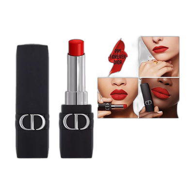 欧洲直邮Dior迪奥全新烈艳蓝金锁色哑光唇膏口红3.2g #999正品