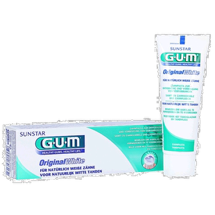 欧洲直邮Sunstar盛势达牙膏去黄牙渍清除牙垢口气清新75ml/支清洁