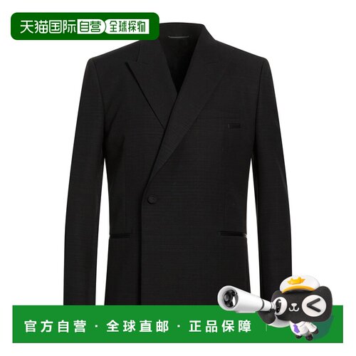 1h可退 香港直邮DIOR 迪奥 男士 西装外套 black黑色 舒适时尚