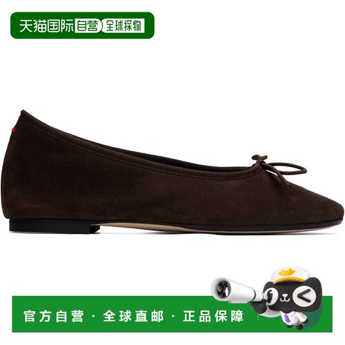 香港直邮aeyde 女士 棕色 Tiby Suede 芭蕾鞋 A11FL0695009003126