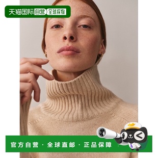 自营欧洲直邮Bonpoint小樱桃 Jillah女士浅褐色羊绒高领针织衫