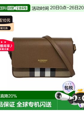 欧洲直邮BURBERRY博柏利女士优雅格纹斜挎包/单肩包