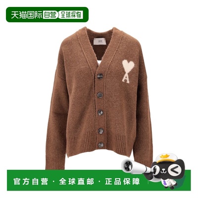 1h可退 香港直邮Ami Paris 男士 AMI DE COEUR 针织开衫 UKC365KN