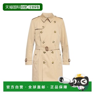 1h可退 香港直邮Burberry 巴宝莉 男士 雙排扣腰帶風衣 8117231