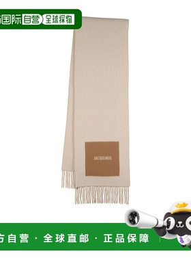 香港直邮Jacquemus L'Echarpe Rond Carre 羊毛围巾 80I-XKB016