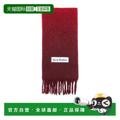 1h可退 香港直邮ACNE STUDIOS 女士围巾 CA0378ACK SS2026 红色