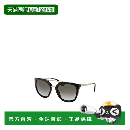 Prada 黑色徽标太阳镜 13QS 【付后1h可退】