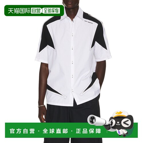 美国直邮off-white 男士 Race 徽标星星保龄球衬衫 44XGG01HS26F0