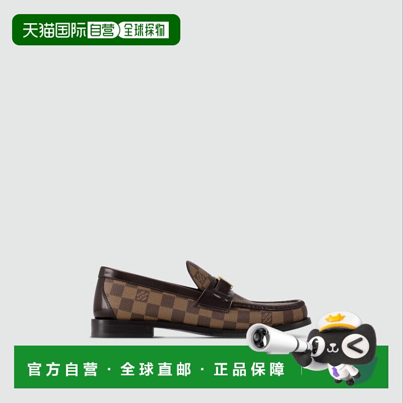 自营1h可退 欧洲直邮LV/路易威登 男士黑色鳄鱼皮/小牛皮乐福鞋
